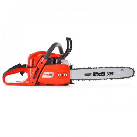Motofierastrau Hecht 958 lama de 39 cm motor de 58 cm3 cu o putere nominala de 33 cp. Greutate 55 kg.