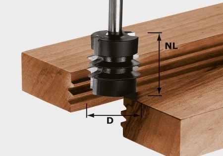 Freză pentru îmbinări încleiate nut şi feder HW S8 D34/NL32, Festool