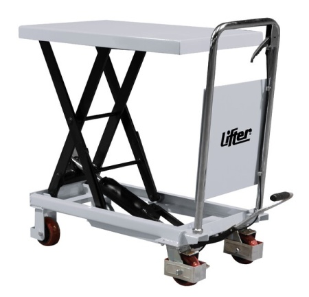 Masa de ridicare de tip foarfeca cu pompa hidraulica operata cu piciorul, Pramac LTY15, 150 kg