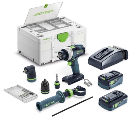 Masini de gaurit si insurubat cu acumulatori QUADRIVE TDC 18/4 5,0/4,0 I-Set, Festool