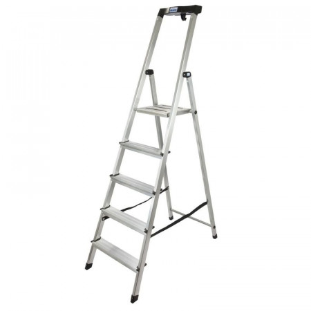 SCARA KRAUSSE MONTO "SAFETY" DUBLA CU TREPTE PE O PARTE, 5 TREPTE,KR-126337