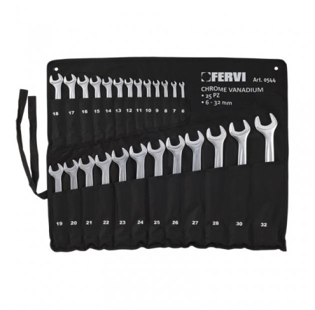 Set de chei combinate 6 ÷ 22 mm 0544, Fervi