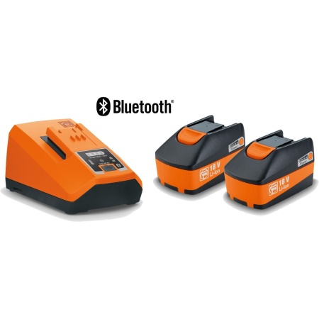 Set pachet "Starter" 18V/6Ah, 18V/6Ah (2 acum. + incarcator ALG80BC), 92604323010, Fein