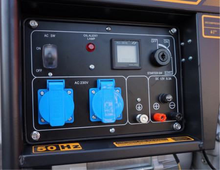 Stager YDE6500E Generator open frame 4.5kW, monofazat, diesel, pornire la cheie