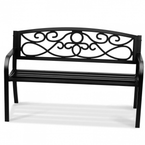 Banca pentru gradina, Vivatechnix Metal, 53 x 127 x 82 cm, pentru 3 persoane, max 250 kg - Img 3