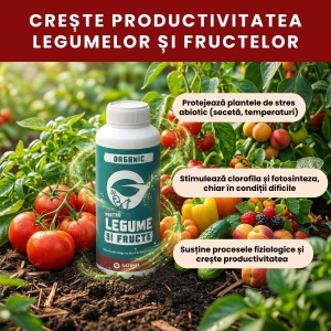 Biostimulator Organic Legume și Fructe pentru producții bogate și naturale, 100 ml, Gazonul - Img 2