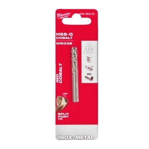Burghiu pentru metal HSS Cobalt, DIN338, Ø3.0 mm, MILWAUKEE®