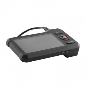 Camera endoscop cu lentila dubla si lumina led, Zoom 8X, ecran IPS HD 5, Lentila subtire 5.5 mm, IP67, cablu 5 m - Img 3