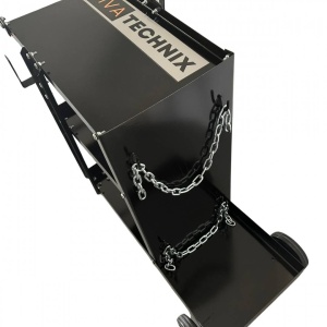 Carucior pentru aparat de sudura si accesorii, Vivatechnix VMD-1080, Otel, roti cu rulmenti, max 75 kg, 3 niveluri - Img 5