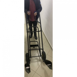 Carucior pentru transportul anvelopelor Vivatechnix VMD-1017, maxim 150kG, negru - Img 4