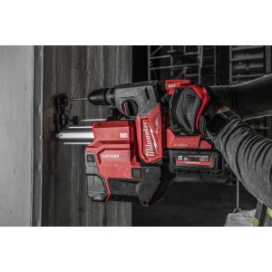 Ciocan rotopercutor SDS-plus M18 ONEFHXDEL-552C 26 mm, mandrina FIXTEC ONE-KEY si extractor de praf, Milwaukee, cod 4933478506 - Img 4