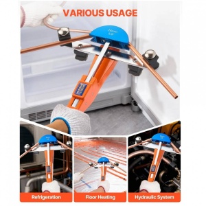 Dispozitiv de indoit tevi cupru si aluminiu, 6-22 mm, Unghi max îndoire 90°, 7 matrite colorate, îndoire inainte - Img 4