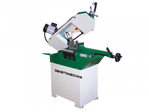 Fierastrau cu banda pentru metale geo 4023 de Damatomacchine, coborâre hidraulică, cap pivotant, sistem de refrigerare, vitez rapida și motor monofazat de 1100 W - Img 3