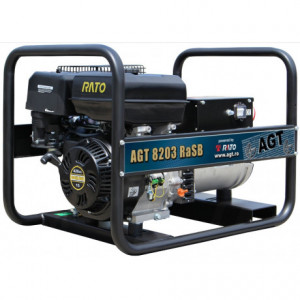 Generator de curent trifazat AGT 8203 RaSB, motor Rato, alternator NSM, 13 CP, 6.5 l