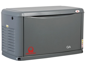 Generator Standby caracasat GA10000 racit cu aer, carcasa aluminiu, monofazic, 230V, 50Hz, Motor Generac cu gaz , pornire automata, modul WI-FI incorporat [se livreaza fara baterie], PS103YXM000, Pramac - Img 2