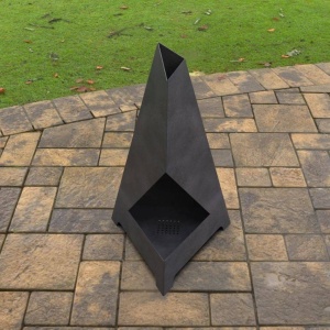 Incalzitor de terasa/gradina, Triangular Pyramid KRO-1071, Otel, Negru, 1200x700x700 mm, grosime 3 mm - Img 6