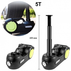 Kit cric hidraulic cu compresor si cheie electrica cu impact, 5 Tone, A12 V, Inaltime 155-420 mm, Lanterna - Img 4