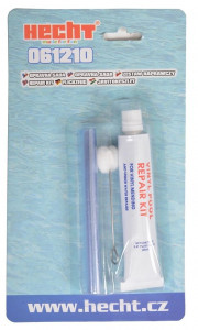 Kit pentru repararea psicinei HECHT 061210, adeziv, petice, accesorii