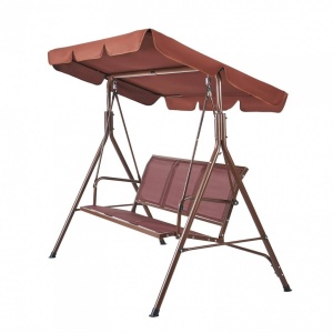 Leagan pentru gradina, 3 locuri, Vivatechnix Maro, Otel, panza Oxford, 1740×1095×1520 mm, max 270 kg - Img 3