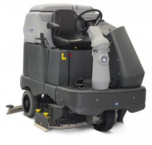 Masina de spalat-aspirat pardoseli, condusa, profesionala, Nilfisk SC6500 1300C, 1400 W, 630 rpm, 1300 mm