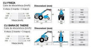 Motocultor Bertolini AGT 413S, Honda GX270, 9 CP, freza 70 cm - Img 2