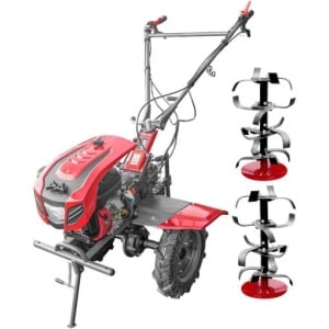 Motocultor Weima WM1100C-6 motor 7.5 CP 6 viteze latime lucru 110 cm freze roti cauciuc reductor usor/greu capota cu far - Img 1