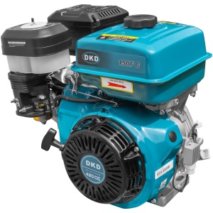 Motor DKD HS 190F C cu caneluri, 16CP, benzina, 420cc, 6.5L, diametru ax 25.4mm, bobina incarcare, pentru HS1100D NEW cu capota - Img 1