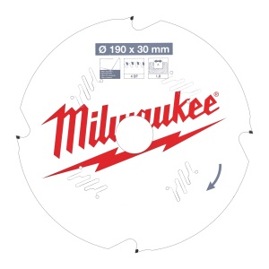 Panza de circular, Ø190mm X Ø30mm, Z4, Fibrociment, 4932471304 Milwaukee