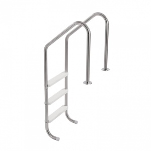 Scara pentru piscine, Inox, 3 trepte, balustrade dubla, max 120 kg, dimensiune 655 x 600 x 1580 mm - Img 3