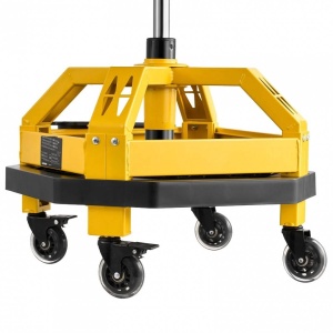 Scaun de atelier cu roti, inaltime reglabila 500-650 mm, pivotare 360°, capacitate 150 kg - Img 3