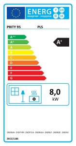 Semineu pe peleti PRITY PL S, 8 kW, 80 mm - Img 3
