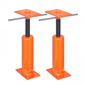 Set 2 cricuri de podea, Otel, 30.48-40.64 cm, Capacitate 4400 kg/buc