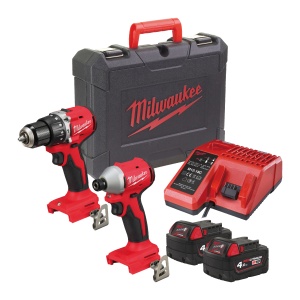 Set 2 scule compacte M18 BLCPP2A-402C (M18 BLIDRC, M18 BLPDRC ), cu motor fara perii, Milwaukee, cod 4933492827 - Img 1