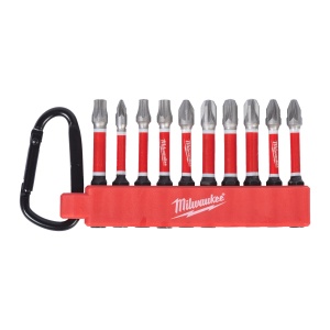 Set de 10 biti Shockwave cu carabiniera, Set3, 4932500397 Milwaukee