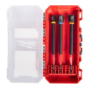 Set de 3 chei tubulare magnetice cu coada 1/4"Hex, Shockwave Impact Duty™, 4932499426 Milwaukee