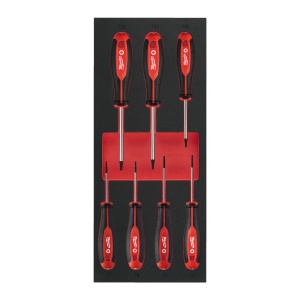 Set insertie spuma cu surubelnie Tri-Lobe TX SET1, 6buc, 4932492391 Milwaukee