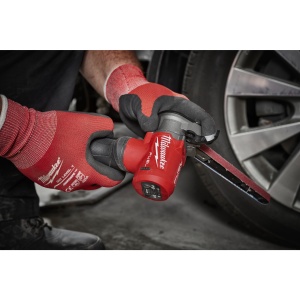 Șlefuitor cu bandă Milwaukee M12 FBFL13-402B, 13 mm, 2 x acumulatori M12 B4, 1 x încărcător C12 C, 1 x geantă, cod 4933480961 - Img 3