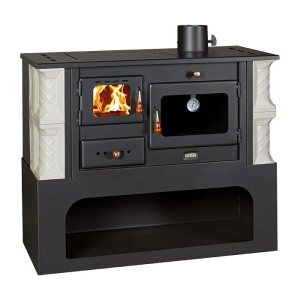 Soba cu gatit simpla, teracota, Prity 1P34 K, alb, 10 kW, 130 mm