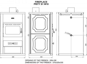 Soba de incalzire STANDARD PRITY S1 W10, 16 kW - Img 2