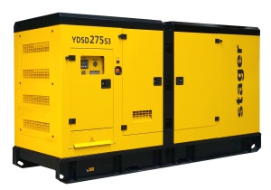 Stager YDSD275S3 Generator insonorizat 275kVA, 361A, 1500rpm, trifazat, diesel - Img 2
