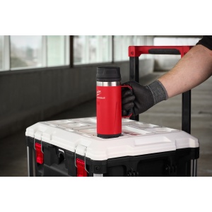 Sticla termica rosie PACKOUT™, 532 ml, cu maner, 4932493471 Milwaukee - Img 2
