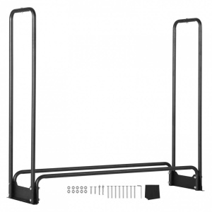 Suport de lemne pentru seminee/sobe, Vivatechnix 1321 x 360 x 1170 mm, Otel, Negru, Husa impermeabila - Img 3