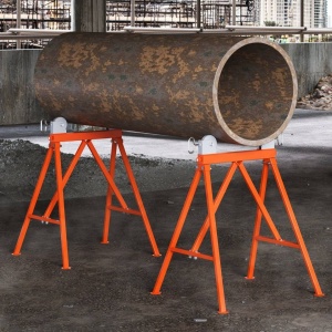 Suport pentru tevi 2-36 inch cu role, Portabil, 680 x 745 x 900 mm, capacitate 1140 kg - Img 3