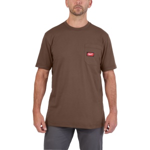 Tricou de lucru WTSSBR, maro, marimea M, 4932493029 Milwaukee