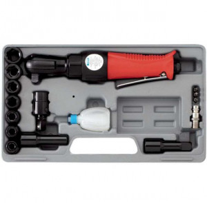 Trusa cu antrenor pneumatic cu clichet 0046, Fervi