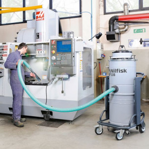 Aspirator profesional umed/uscat Nilfisk S3B L 100, 3000 W, 100 l, recipient metal - Img 2