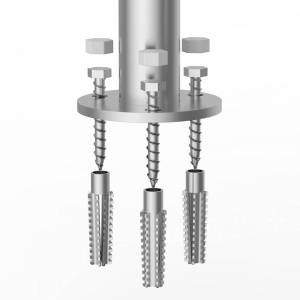 Balustrada aluminiu pentru piscina, 400 x 90 x 915 mm, Capacitate 100 kg, protectie UV, accesorii montaj incluse - Img 3
