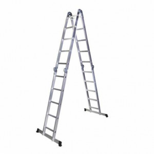 Bisonte STR405 scara multifunctionala, articulata, din aluminiu, 4 segmente x 5 trepte