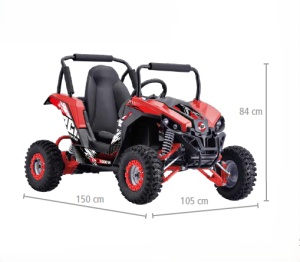 Buggy electric pentru copii Hecht 54849 RED, 1000W acumulator 48v 12ah, 22km/h max. 80 kg