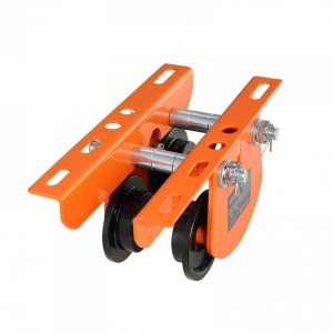 Carucior cu role pentru electropalan capacitate 1 Tona, latime reglabila 68-110 mm - Img 2